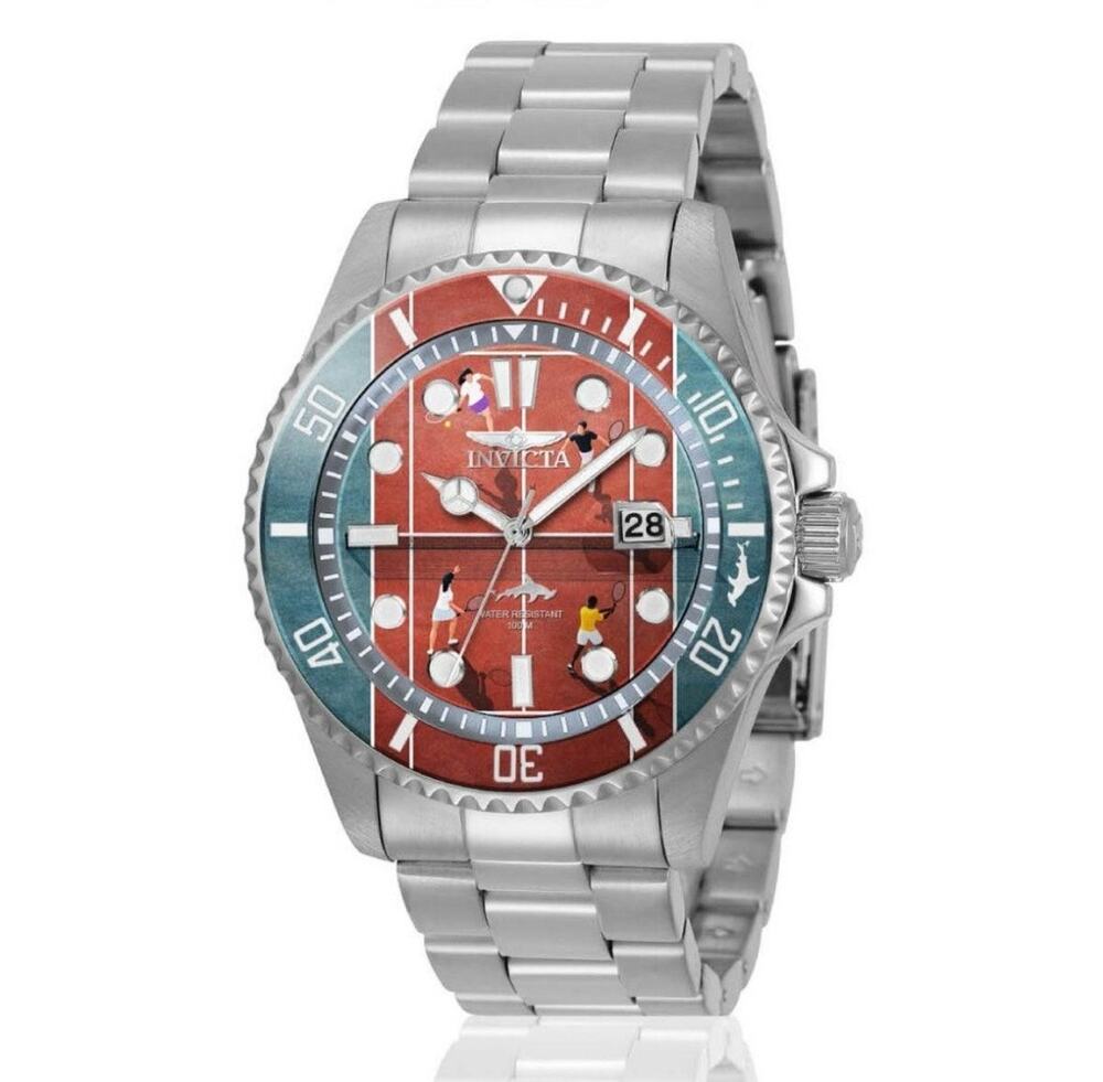 Invicta Pro Diver Visions From Above Tennis Edition 43mm New in Box